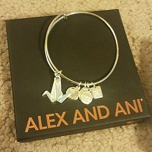 Alex and Ani crane bracelet